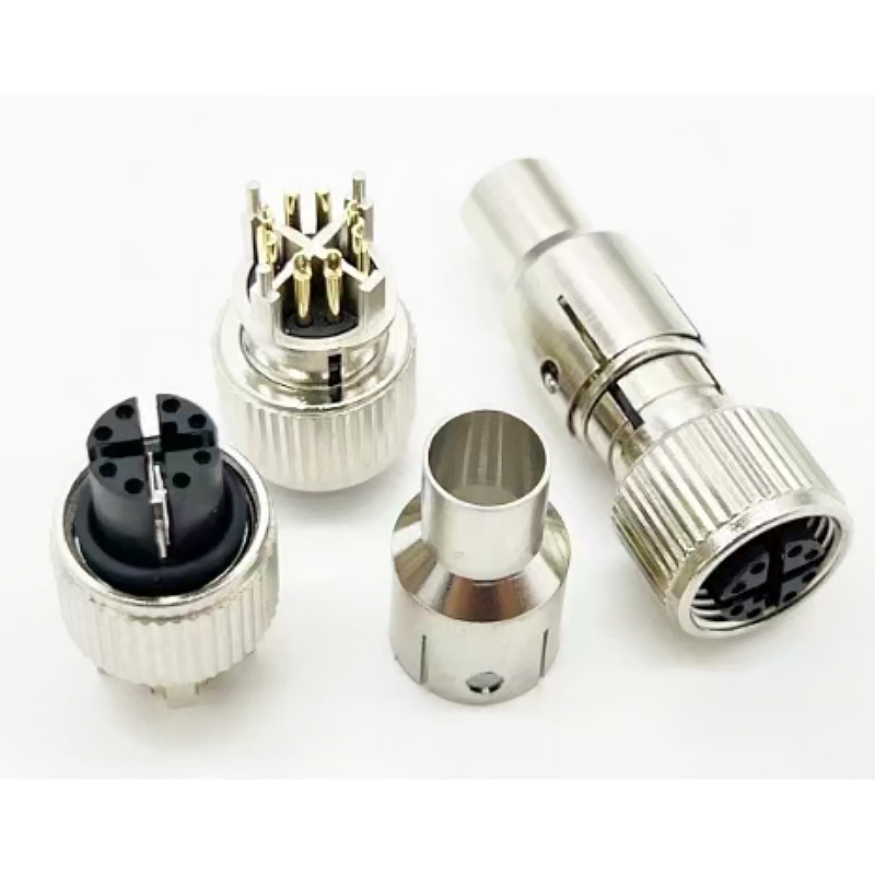Industrial Ip68 M5 M8 M9 M12 M16 M23 Waterproof Male Female Plug 3 4 5 6 8 12 Pin Cable Wire Circular Waterproof M12 Connector